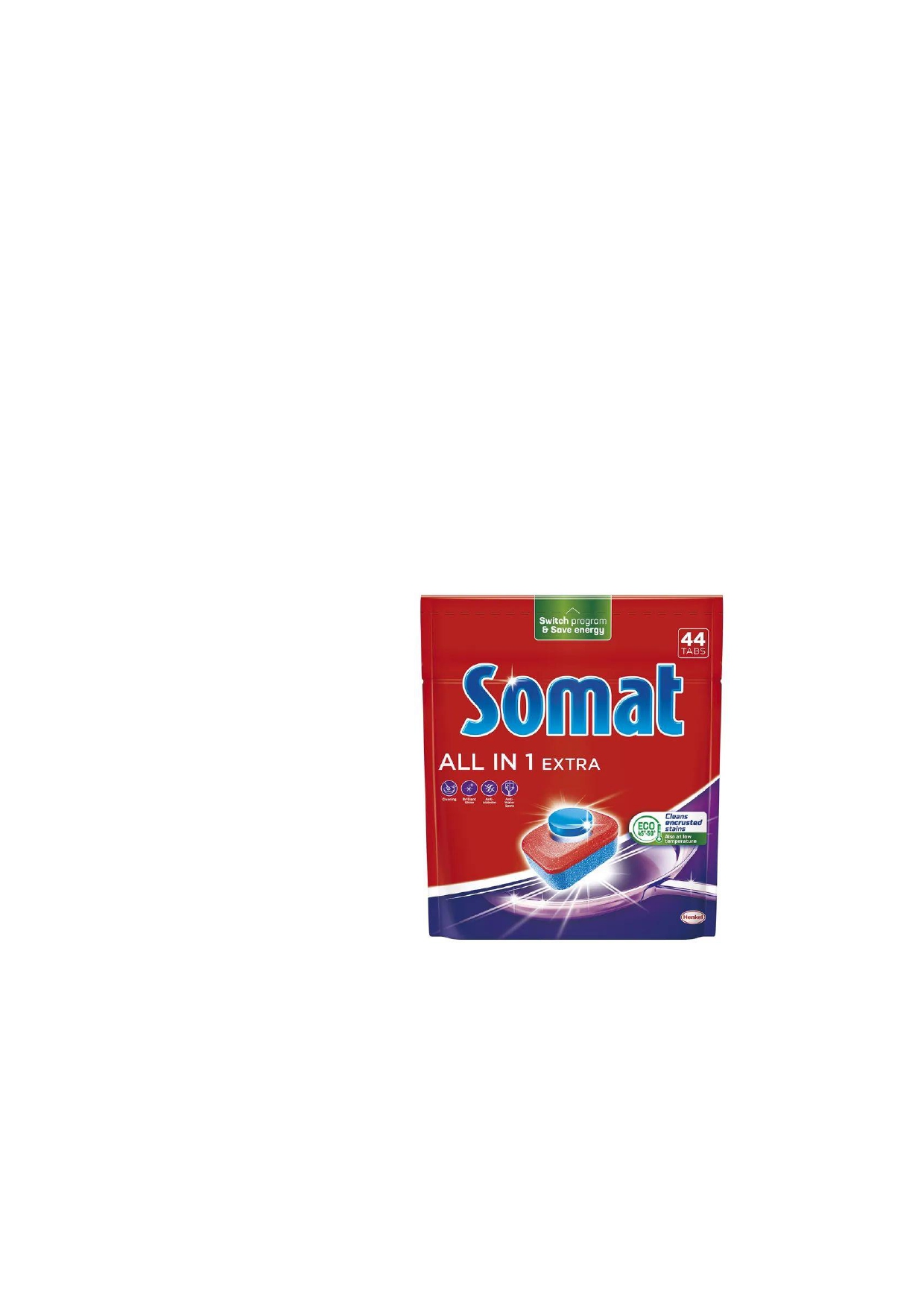Таблетки для посудомийної машини Somat All in 1 Extra 44 шт